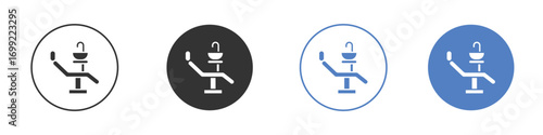 Dentist chair icon pictogram for your web site design, logo