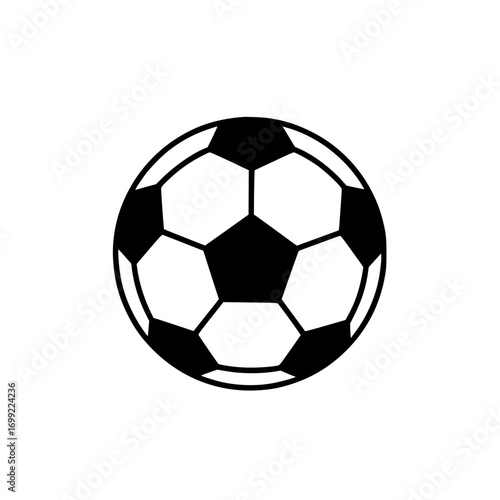 soccer ball representing sport, football competition, and athletic game equipment