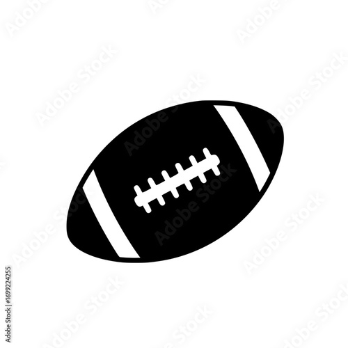 American football ball representing sport, competition, and athletic game equipment