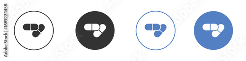 Capsule icon pictogram for your web site design, logo