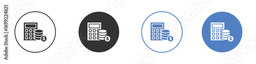 Budget icon pictogram for your web site design, logo