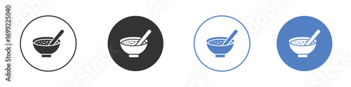 Bowl of soup icon pictogram for your web site design, logo