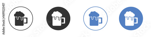 Beer mug icon pictogram for your web site design, logo