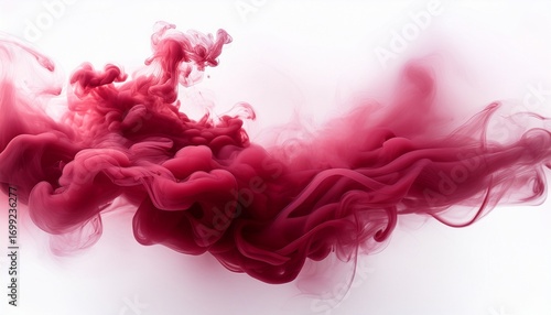 Abstract Burgundy Smoke On White Background Cloud A Soft Smoke Cloudy Texture Background