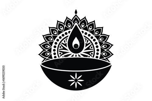 traditional chinese lantern tea vector design icon
