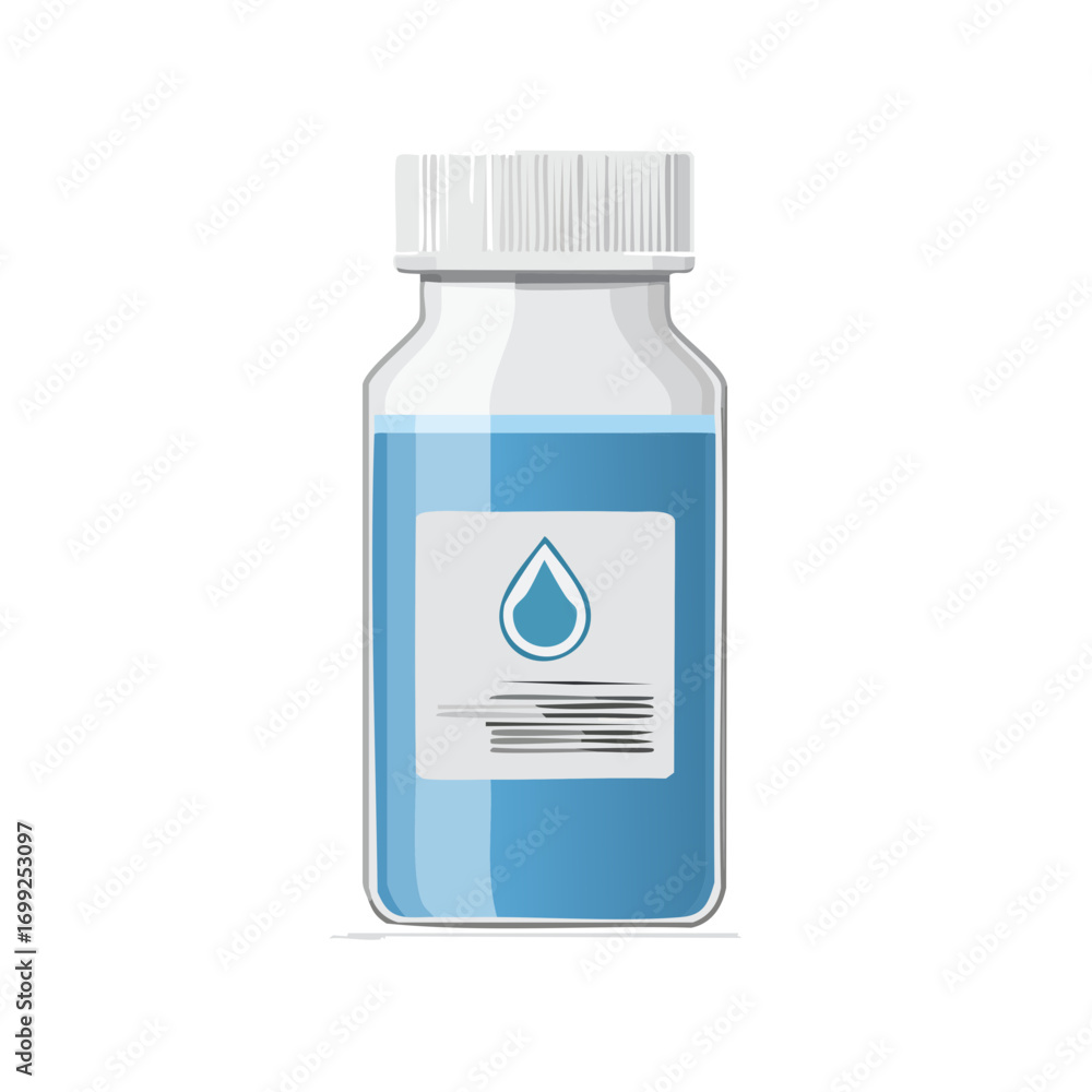 Fototapeta premium Medical Bottle Liquid Medicine Healthcare Pharmacy.