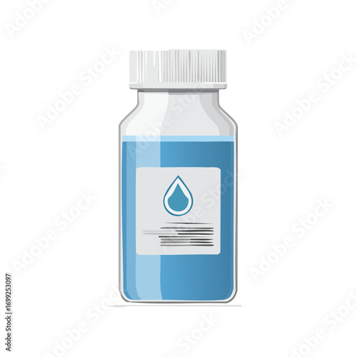 Medical Bottle Liquid Medicine Healthcare Pharmacy.