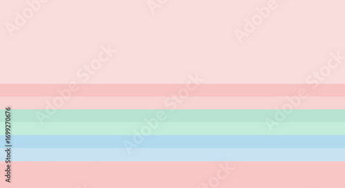 Minimalist pastel background with horizontal stripes in soft hues