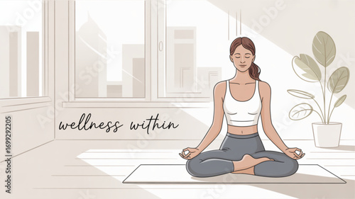 young woman doing yoga