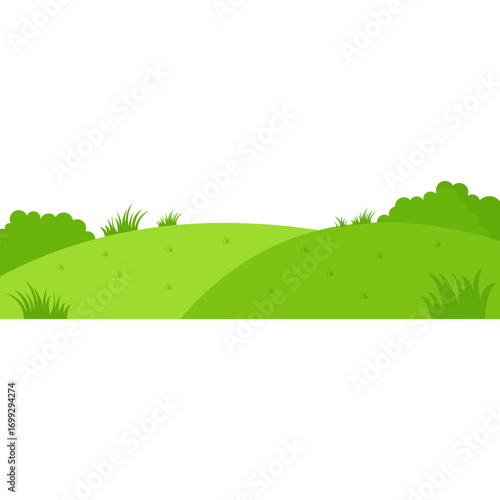 Green Field Illustration