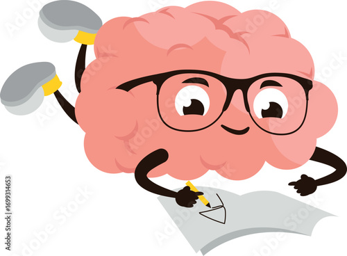 funny cartoon brain