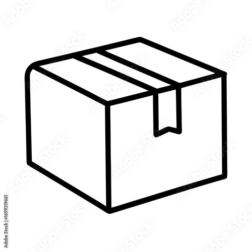 Late Delivery line art for web and graphic design on white background