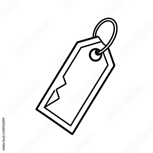 Room Key line art for web and graphic design on white background