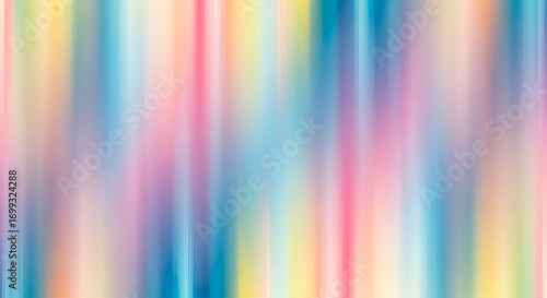 Abstract Vertical Stripes of Blue Pink Yellow and White in a Soft Gradient Background