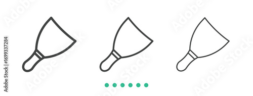 Scraper icon. Thin line icon vector