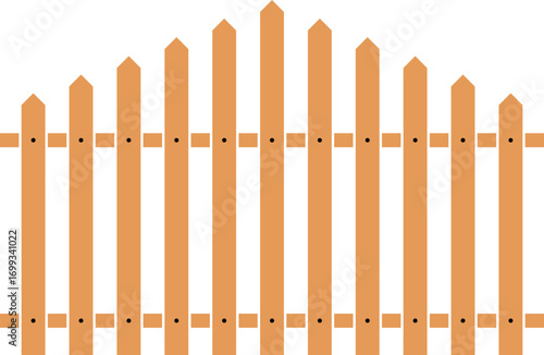 Wooden Fence Icon set. Classic Garden Fencing Symbol. Simple Wooden Fence cassic picket fence that embodies simplicity and security its clean lines and rustic charm.collection of Garden fence wooden.