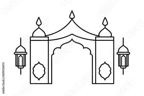 taj mahal vector illustration design icon 