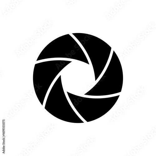 Aperture icon vector design templates simple and modern concept isolated on white background