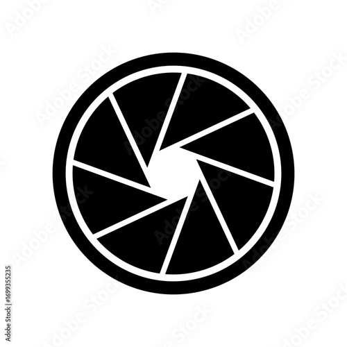 Aperture icon vector design templates simple and modern concept isolated on white background