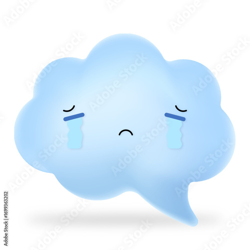Cloud 3D Mascot Character Expression Stock Glassmorphism Infographic Cartoon Icon Asset Png Svg Images	
