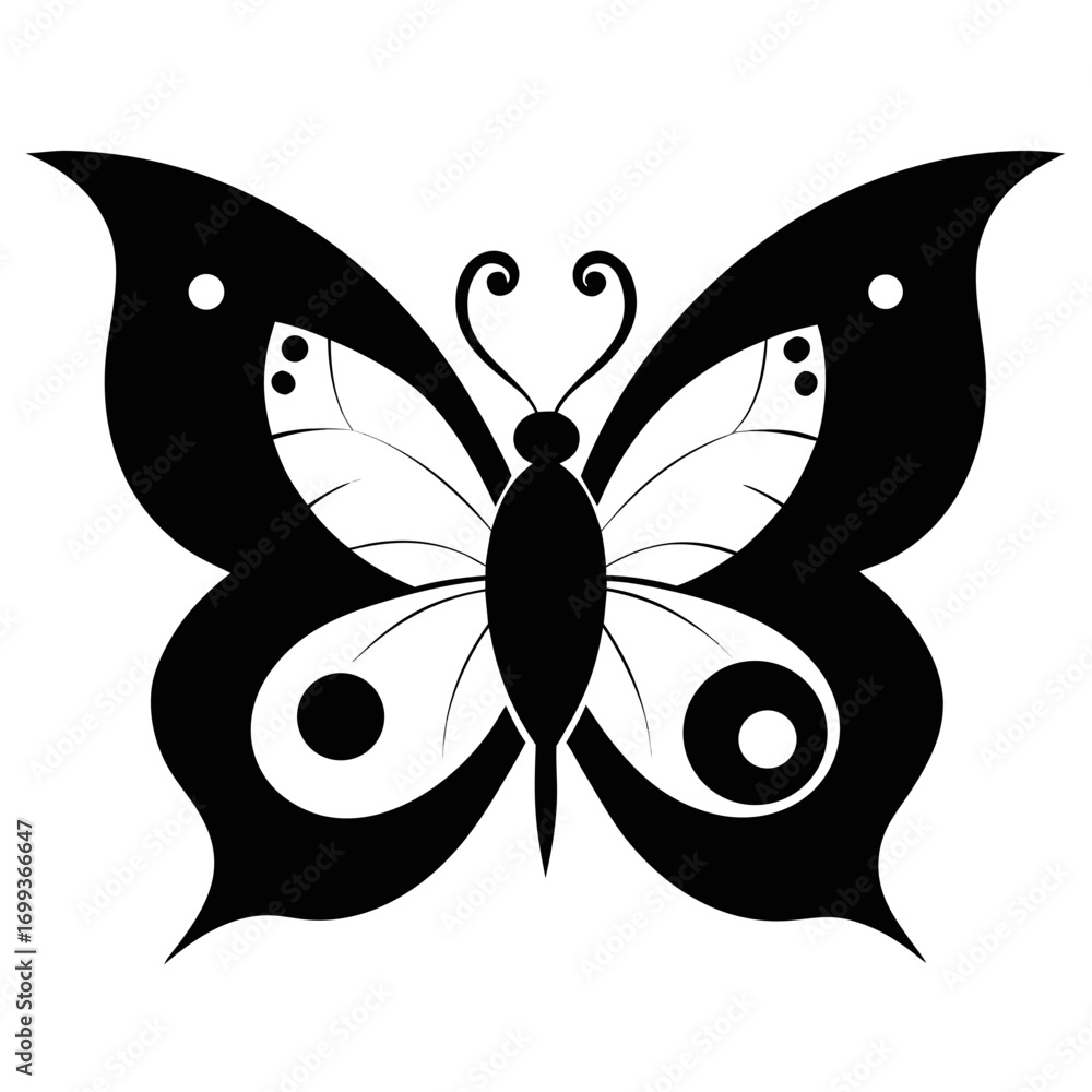 Obraz premium Yin-Yang Butterfly