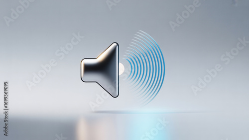 Sound icon volume control audio speaker multimedia symbol graphic design element for sound related projects