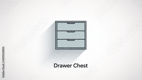 Modern minimalist drawer chest furniture storage solution for bedroom living room space saving design idea