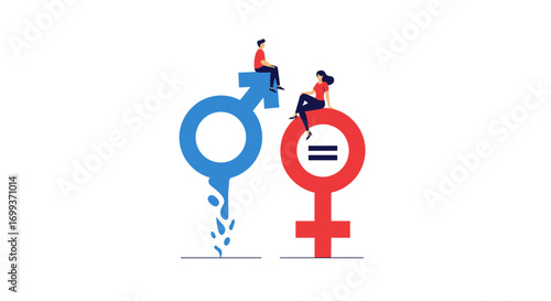 Diverse individuals uniting for gender equality symbolize partnership and shared opportunity in modern society