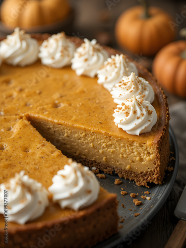 Whipped Cream and Spiced Crust Make This Pumpkin Cheesecake Irresistible.