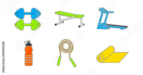 Fitness equipment set