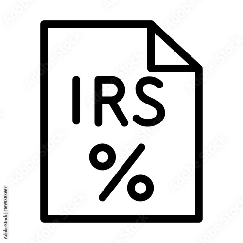 Interest Rate Swap (IRS) Line Icon of Derivatives Icon Set
