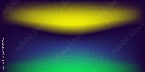 Abstract blurred background green and yellow neon gradient color with wave line texture. Suit for banner, brochure, presentation and poster