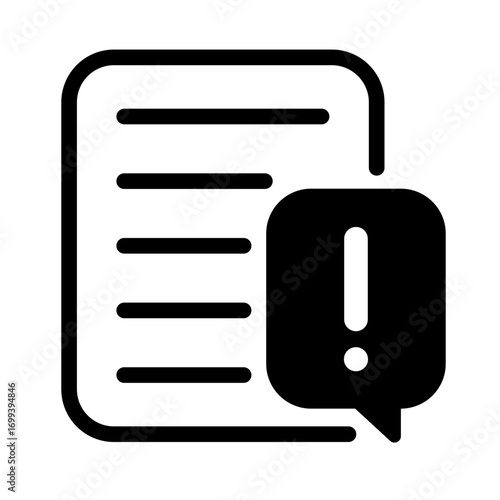 Risk Documentation Line Icon of Risk Management Icon Set