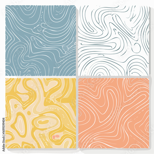Set of zebra nature seamless
3