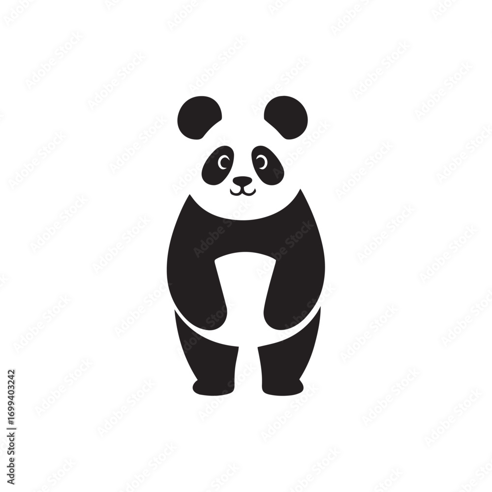 Fototapeta premium panda bear vector illustration