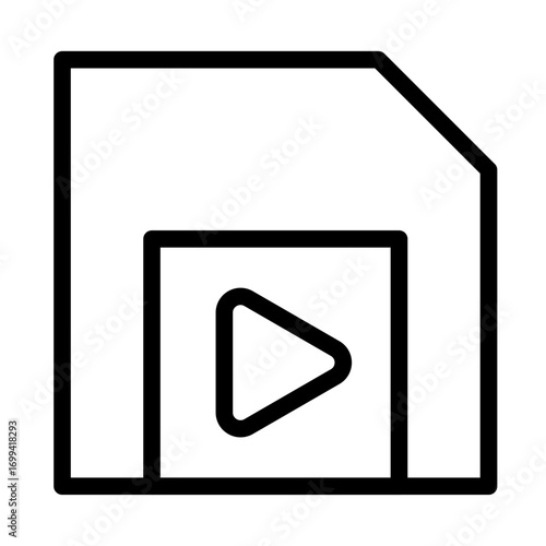 Video Editing Line Icon of Video Editing Icon Set