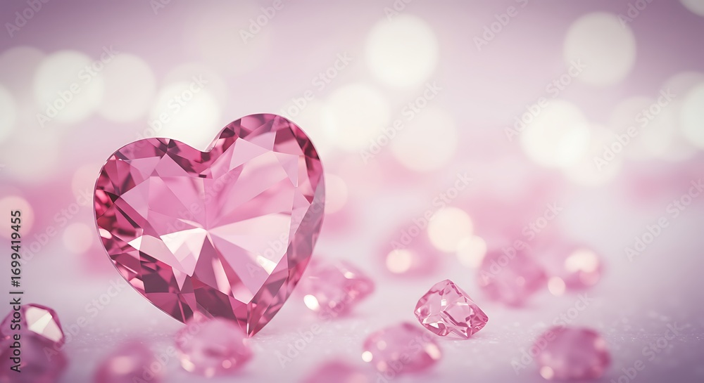 Obraz premium A Heart of Rose Quartz