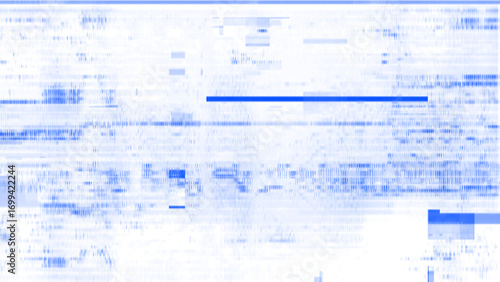Glitch Art Texture with Retro Monitor Scan Lines and Color Elements. Techno glitch style backdrop. Glitched banner with TV noise, Glitch camera effect. TV scan line monitor. Data noise texture.