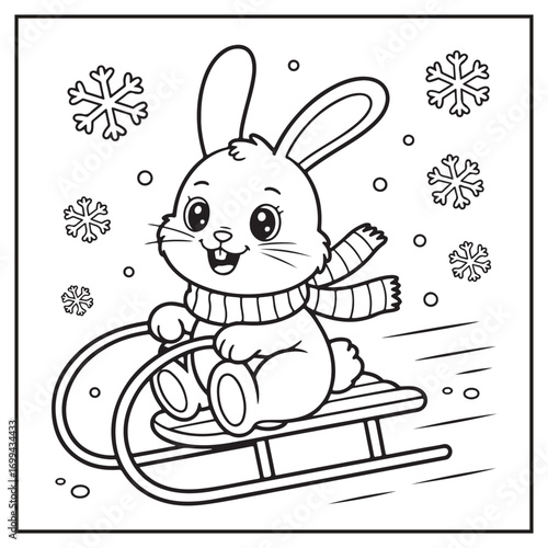 Winter Scenes Coloring Pages