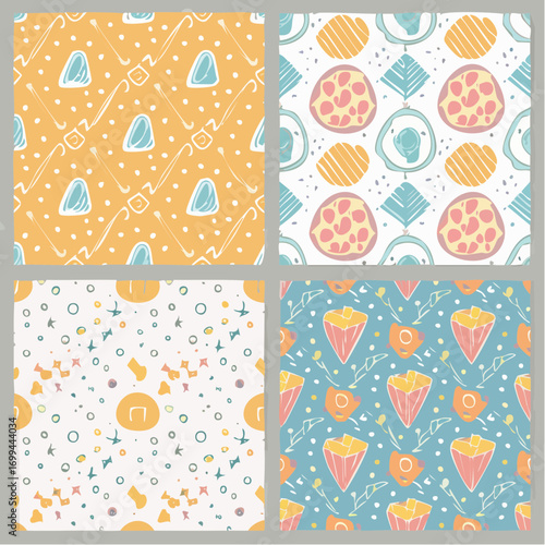 Pastel terrazzo pattern background, abstract design vector
3