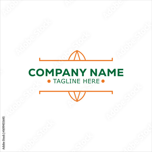 Vintage logo template, classic badge design, retro emblem, business branding identity, decorative border, professional vector illustration, elegant ornament