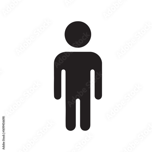 Business Man Face Icon Silhouette Vector Illustration , Man Vector  Profile Icon And Images