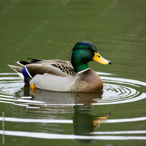 mallard duck on the lake