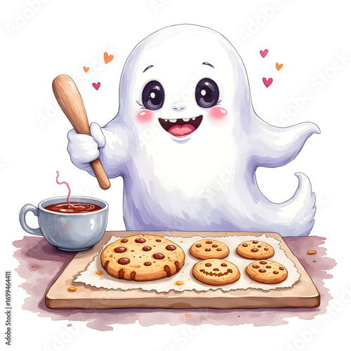 Ghost pizza in the kitchen