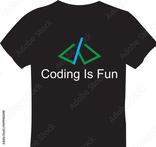 black t-shirt vector illustration for clothing design and casual fashion template