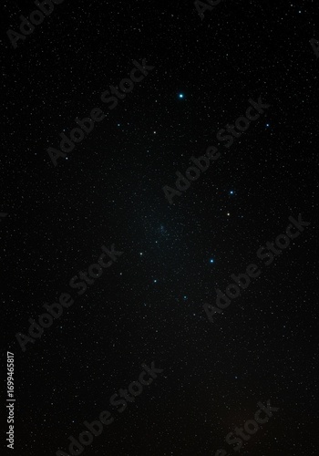 Dark Night Sky with Scattered Stars