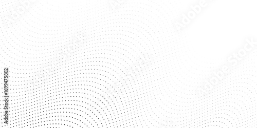 Flowing dots particles nice wave pattern halftone black gradient  simple art good modern illustrations nice vector line digital