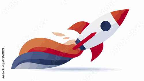 Rocket launch illustration