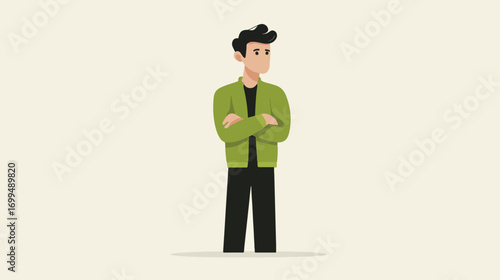 Person standing with arms crossed