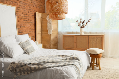 Cozy bedroom interior with ...